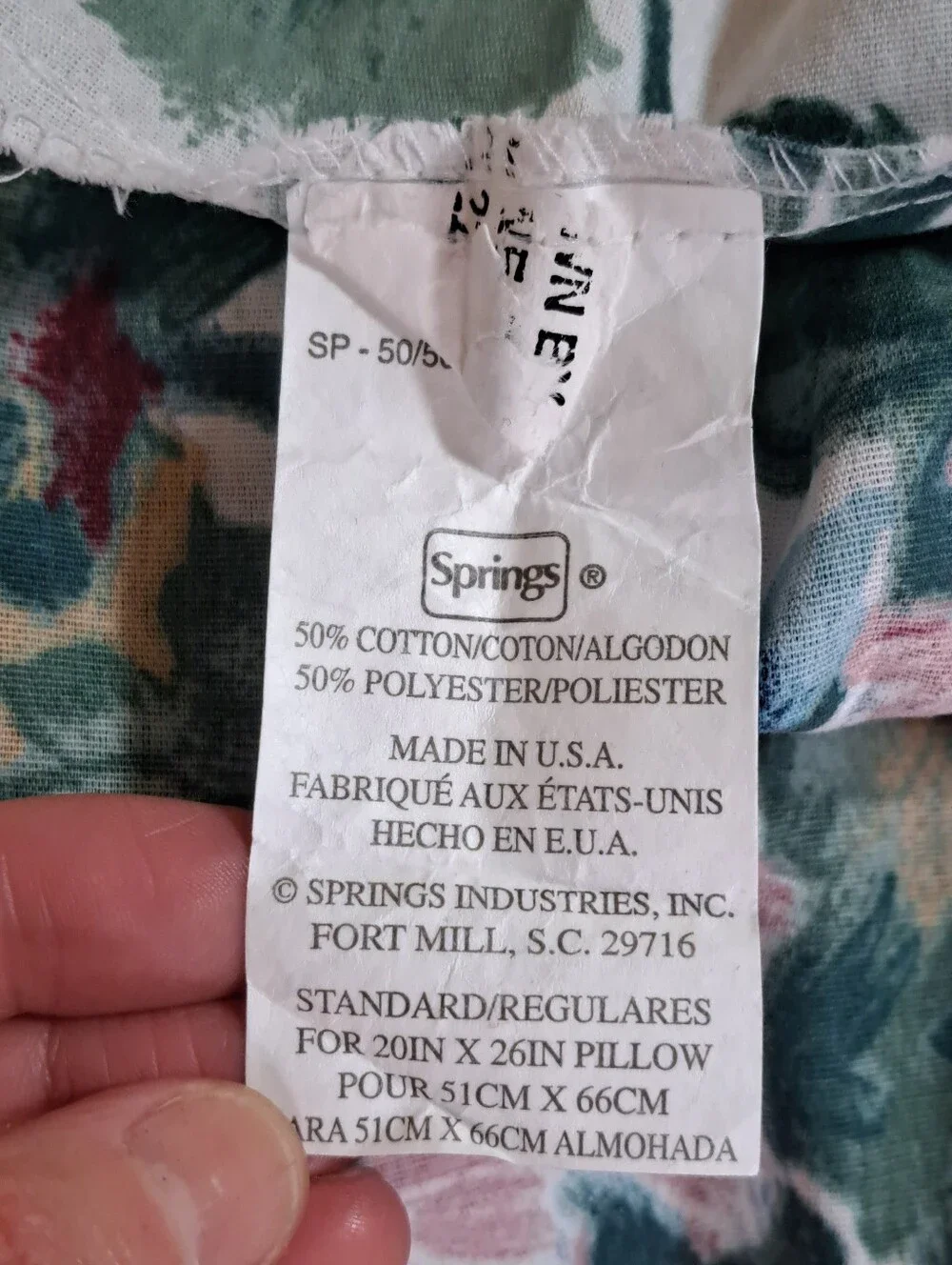 Springs vintage pillow